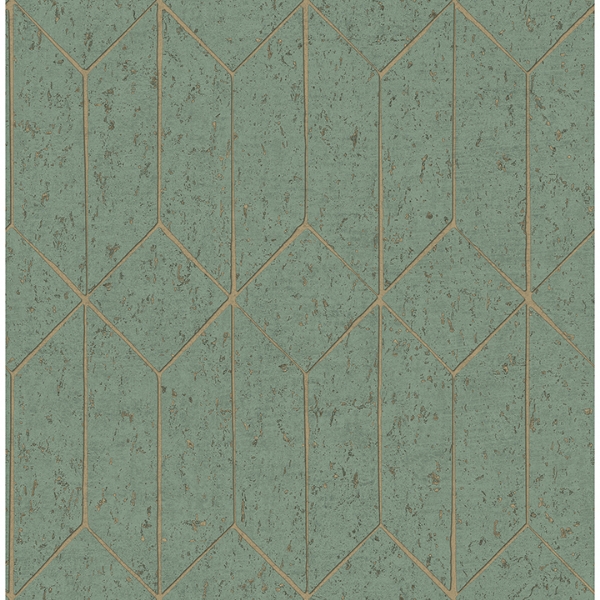Picture of Hayden Mint Concrete Trellis Wallpaper