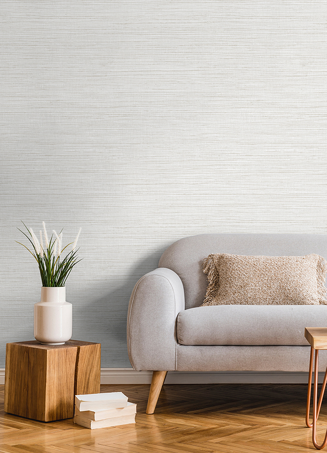 412526713 Alton OffWhite Faux Grasscloth Wallpaper by Advantage