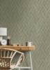 Picture of Ember Copper Geometric Basketweave Wallpaper