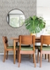 Picture of Kintana Silver Abstract Trellis Wallpaper