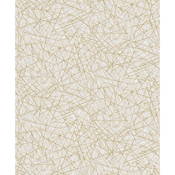 Picture of Bulan Champagne Abstract Lines Wallpaper