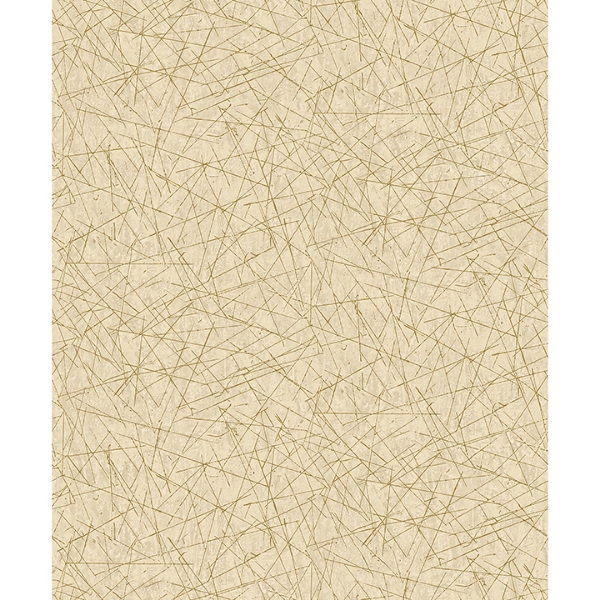 Picture of Bulan Gold Abstract Lines Wallpaper