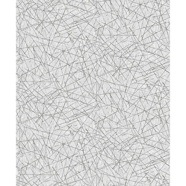 Picture of Bulan Silver Abstract Lines Wallpaper
