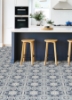 Picture of Blue Ezra Peel and Stick Floor Tiles