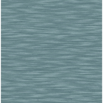 Picture of Benson Dark Blue Faux Fabric Wallpaper