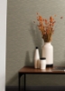 Picture of Benson Taupe Faux Fabric Wallpaper