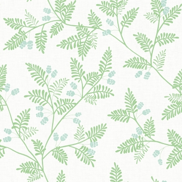 Picture of Ardell Light Green Botanical Wallpaper