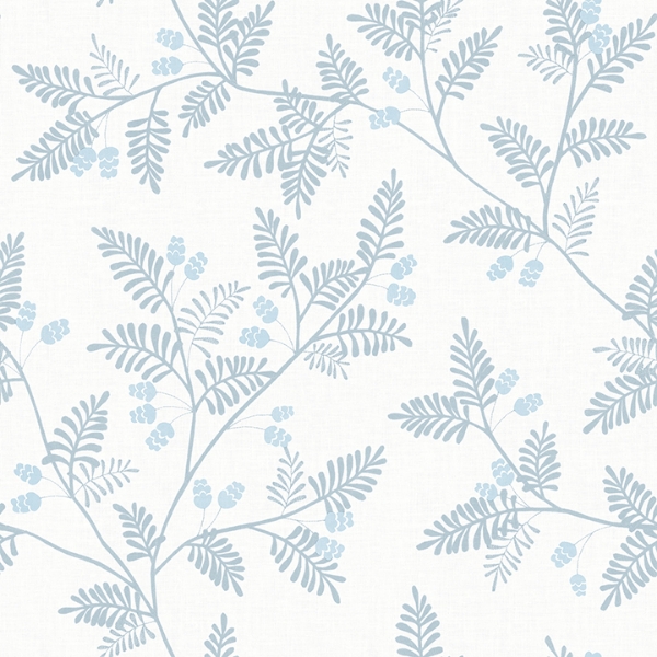 Picture of Ardell Light Blue Botanical Wallpaper