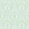 Picture of Fernback Green Ornate Botanical Wallpaper