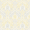 Picture of Fernback Yellow Ornate Botanical Wallpaper