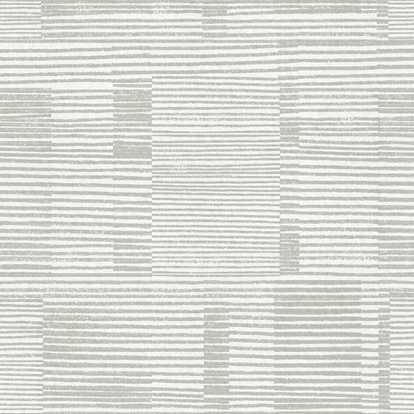 Picture of Callaway Grey Woven Stripes Wallpaper