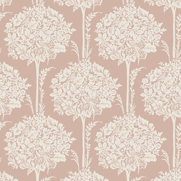 Picture of Zaria Apricot Topiary Wallpaper