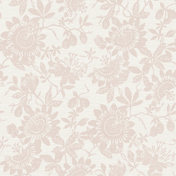Picture of Helen Mauve Floral Trail Wallpaper