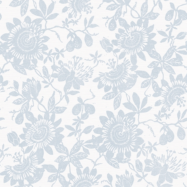 Picture of Helen Light Blue Floral Trail Wallpaper