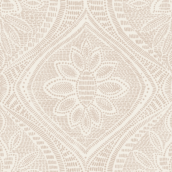 Picture of Scout Blush Floral Ogee Wallpaper