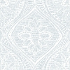 Picture of Scout Light Blue Floral Ogee Wallpaper