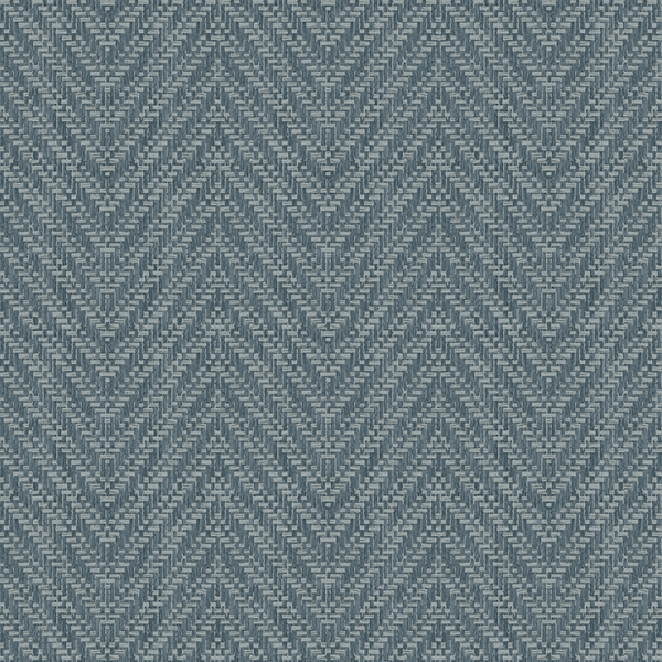Picture of Glynn Teal Chevron Wallpaper