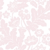 Picture of Augusta Pink Flock Damask Wallpaper