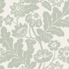 Picture of Augusta Silver Flock Damask Wallpaper
