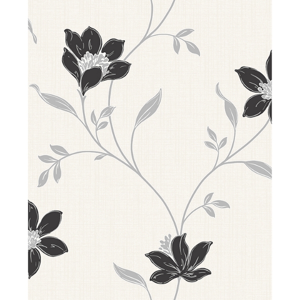 Picture of Isobelle Black Floral Wallpaper
