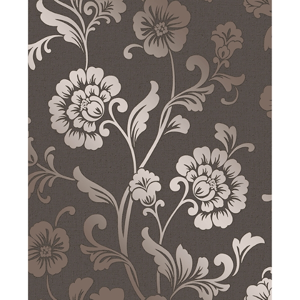 Picture of Quartz Bronze Floral Wallpaper