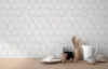 Picture of Ceramica Grey Hexagon Tile Wallpaper