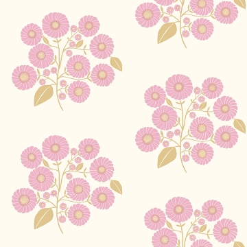 Picture of Lilac Sienna StrawFlower Peel and Stick Wallpaper