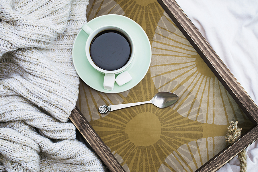 JHS5035 Mustard Superbloom Peel and Stick Wallpaper by Jen Hewett x