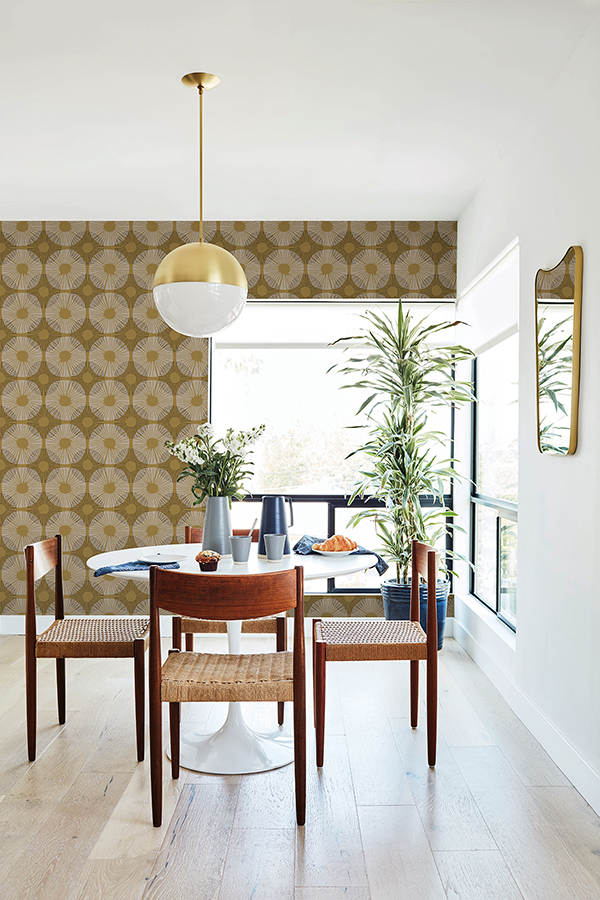 JHS5035 - Mustard Superbloom Peel and Stick Wallpaper - by Jen Hewett x ...