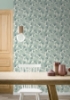 Picture of Waft Teal Ginkgo Wallpaper