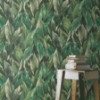 Picture of Maclayi Green Banana Leaf Wallpaper