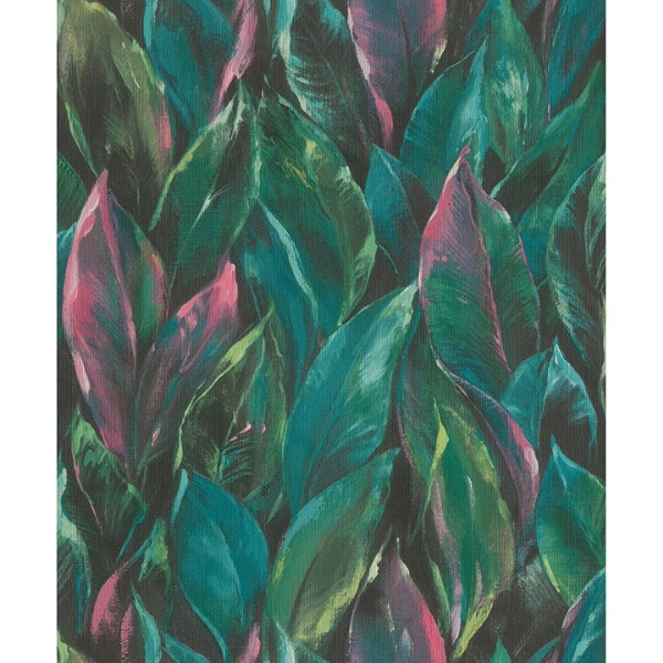 Picture of Maclayi Fuschia Banana Leaf Wallpaper