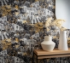 Picture of Merian Grey Architectural Wallpaper