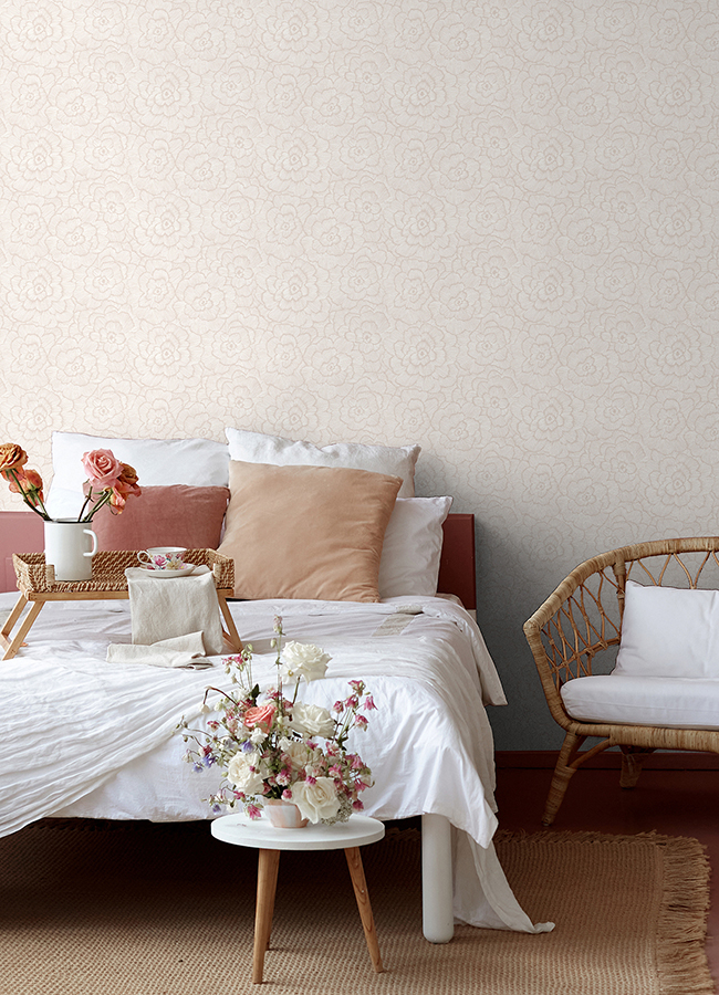 NUS4977 Pink Saraya Peel and Stick Wallpaper by NuWallpaper