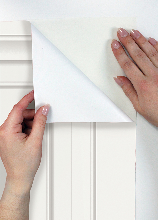 NUS4841 White Wall Panel Peel and Stick Wallpaper by NuWallpaper