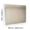 Picture of Cream Rattan Caning Peel and Stick Wallpaper