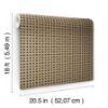 Picture of Honey Rattan Caning Peel and Stick Wallpaper