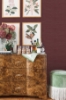 Picture of Aubergine Classic Faux Grasscloth Peel and Stick Wallpaper