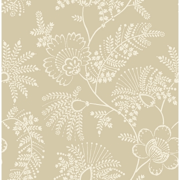 Picture of Maeve Butter Jacobean Trail Wallpaper