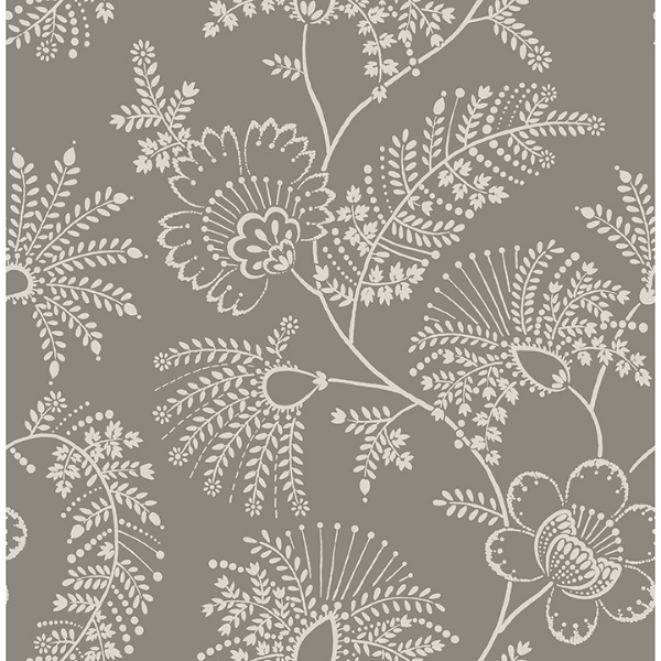 Picture of Maeve Grey Jacobean Trail Wallpaper