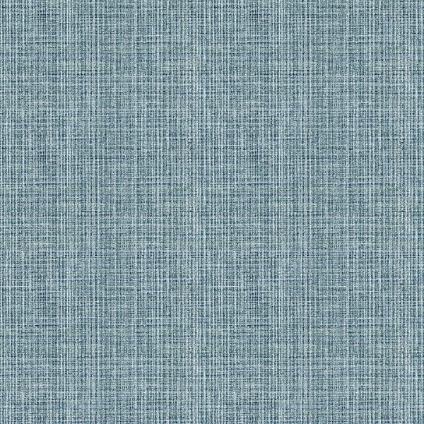 Picture of Kantera Blue Fabric Texture Wallpaper