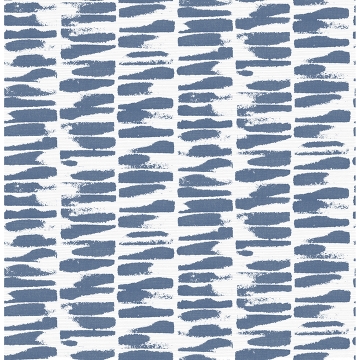 Picture of Myrtle Indigo Abstract Stripe Wallpaper
