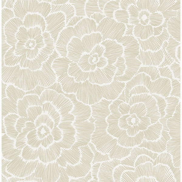 Picture of Periwinkle Stone Textured Floral Wallpaper