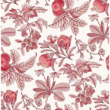 Picture of Cecilia Red Fruit Wallpaper