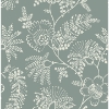 Picture of Maeve Sea Green Jacobean Trail Wallpaper