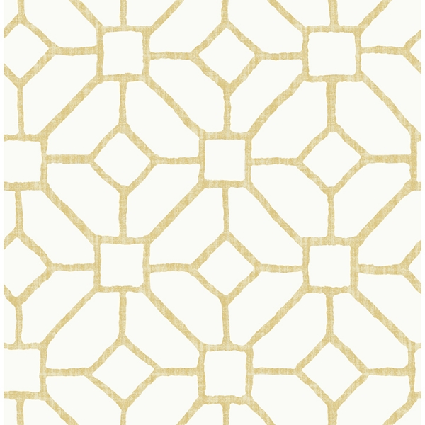 Picture of Addis Gold Trellis Wallpaper