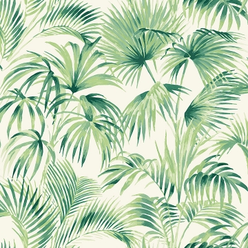 Picture of Manaus Green Palm Frond Wallpaper