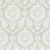 Picture of Helm Damask Taupe Floral Medallion Wallpaper