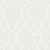Picture of Helm Damask White Floral Medallion Wallpaper