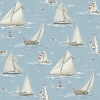 Picture of Leeward Light Blue Sailboat Wallpaper